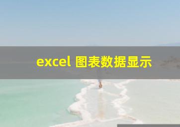 excel 图表数据显示